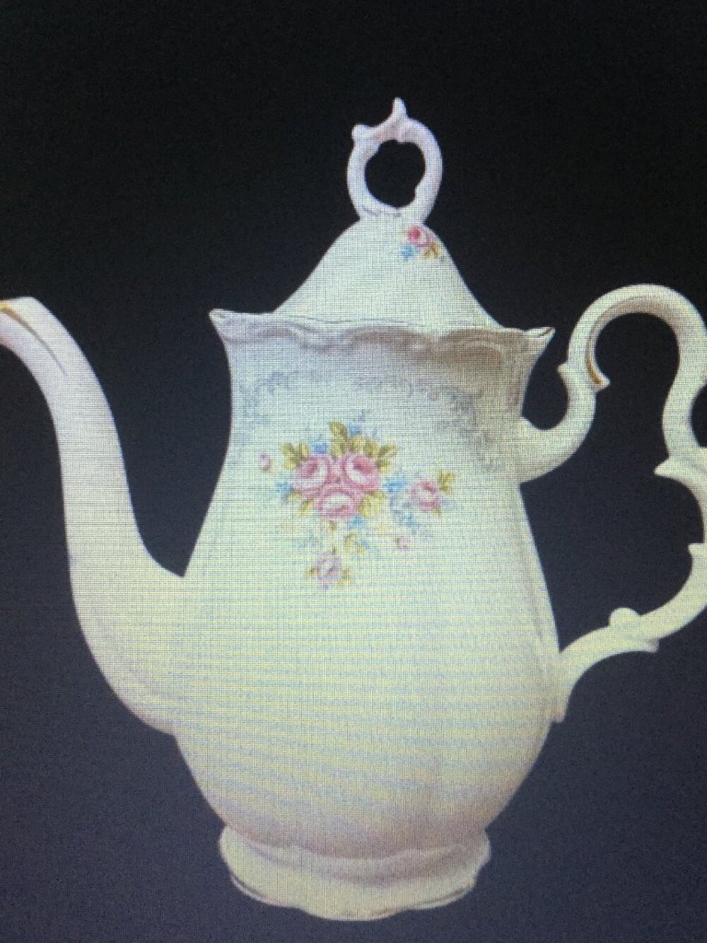 Royal Albert Tranquility Large Coffee Pot with Lid bone china  England vintage,